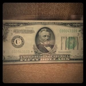 1934 $50.00 star note uncirculated